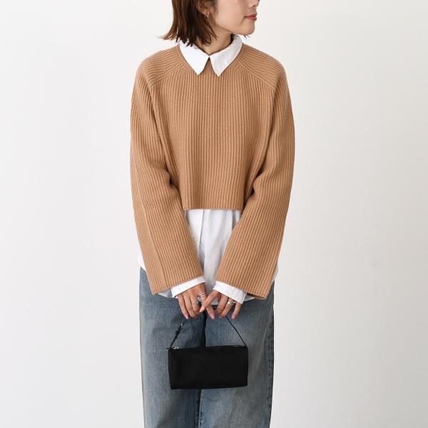 Max Mara FUNALE Fisherman's Rib Knit Wool Cashmere Sweater 