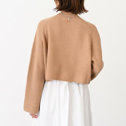 Max Mara FUNALE Fisherman's Rib Knit Wool Cashmere Sweater 