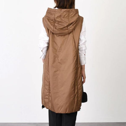 Max Mara The Cube マックスマーラ ザ キューブ GREENGI グリーンGI テクニカル キャンバス フーデット ジレ