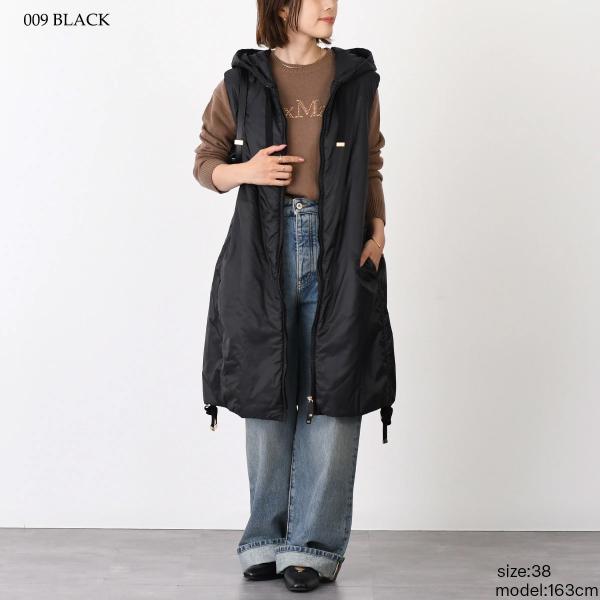 Max Mara The Cube マックスマーラ ザ キューブ GREENGI グリーンGI テクニカル キャンバス フーデット ジレ