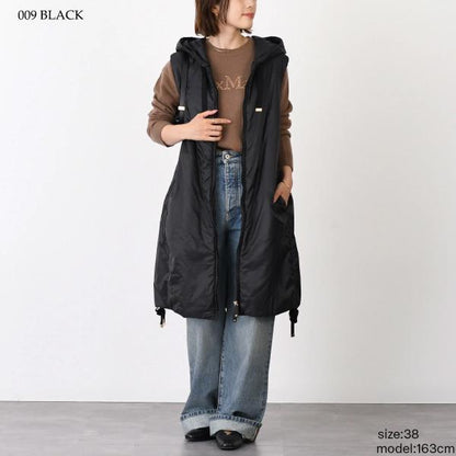 Max Mara The Cube マックスマーラ ザ キューブ GREENGI グリーンGI テクニカル キャンバス フーデット ジレ