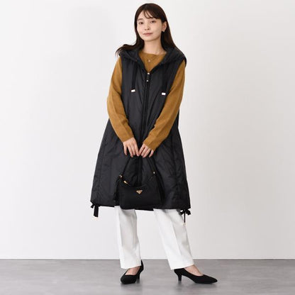 Max Mara The Cube マックスマーラ ザ キューブ GREENGI グリーンGI テクニカル キャンバス フーデット ジレ