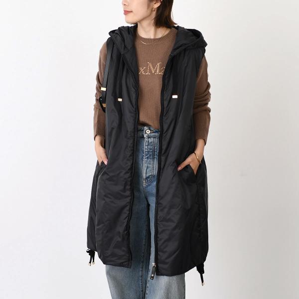 Max Mara The Cube マックスマーラ ザ キューブ GREENGI グリーンGI テクニカル キャンバス フーデット ジレ