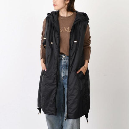 Max Mara The Cube マックスマーラ ザ キューブ GREENGI グリーンGI テクニカル キャンバス フーデット ジレ