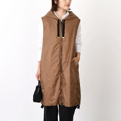 Max Mara The Cube マックスマーラ ザ キューブ GREENGI グリーンGI テクニカル キャンバス フーデット ジレ