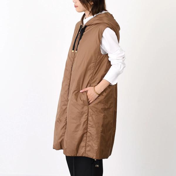 Max Mara The Cube マックスマーラ ザ キューブ GREENGI グリーンGI テクニカル キャンバス フーデット ジレ