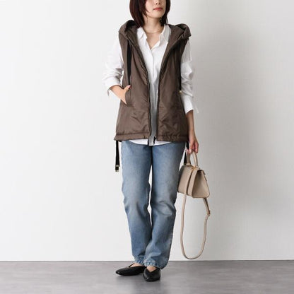 Max Mara The Cube GREENGO グリーンGO テクニカル キャンバス ショート ジレ