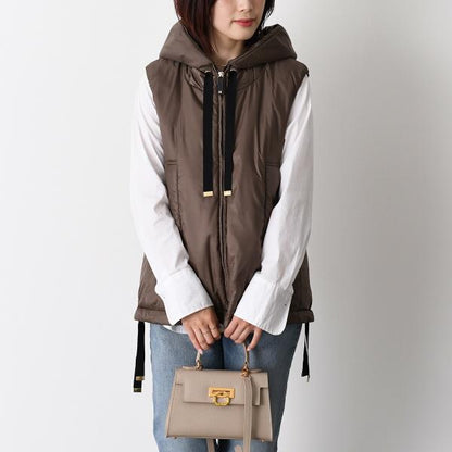 Max Mara The Cube GREENGO グリーンGO テクニカル キャンバス ショート ジレ