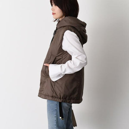 Max Mara The Cube GREENGO グリーンGO テクニカル キャンバス ショート ジレ