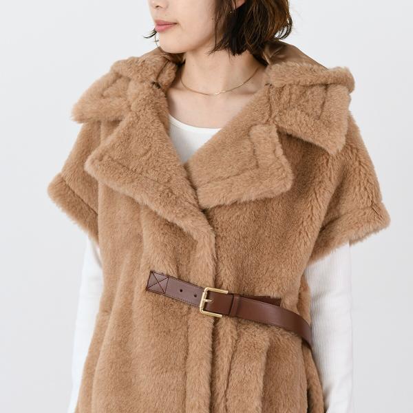 Max Mara マックスマーラ LANOSO4 テディ ジレケープ