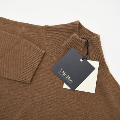 S Max Mara エス マックスマーラ MATTEO ウールカシミア クロップドポロネックセーター