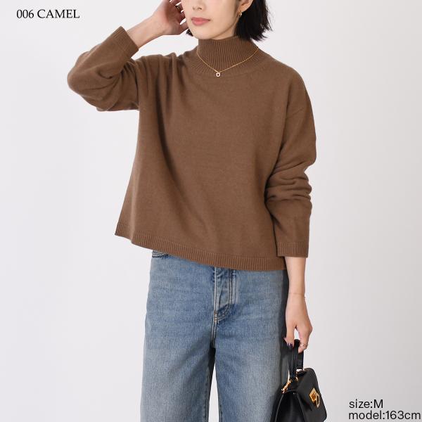 S Max Mara エス マックスマーラ MATTEO ウールカシミア クロップドポロネックセーター