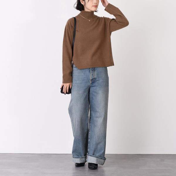 S Max Mara エス マックスマーラ MATTEO ウールカシミア クロップドポロネックセーター