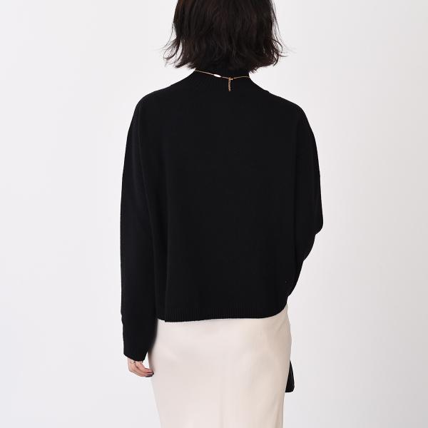 S Max Mara エス マックスマーラ MATTEO ウールカシミア クロップドポロネックセーター