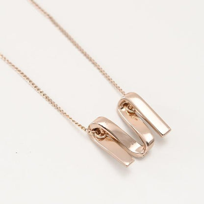 Max Mara マックスマーラ MGROSGRAIN Mグログレーン ラインストーン ネックレス