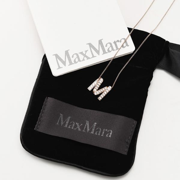 Max Mara マックスマーラ MGROSGRAIN Mグログレーン ラインストーン ネックレス