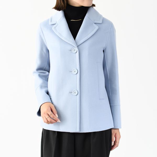 S Max Mara MOON シングルブレストウールピーコート