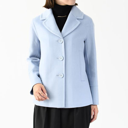 S Max Mara MOON シングルブレストウールピーコート