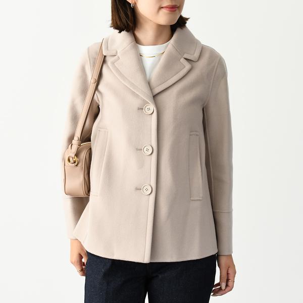 S Max Mara MOON シングルブレストウールピーコート