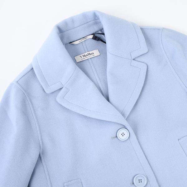 S Max Mara MOON シングルブレストウールピーコート