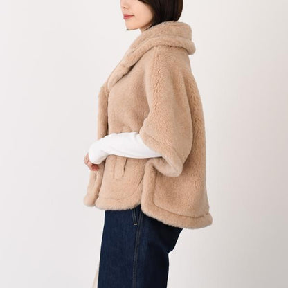 Max Mara 맥스말라 CORVINO1 코르비노 테디베어 케이프 