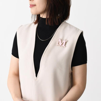 Max Mara  EGREGE モノグラムブローチ