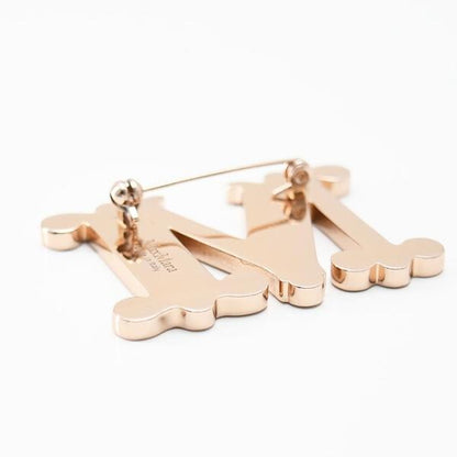 Max Mara  EGREGE モノグラムブローチ