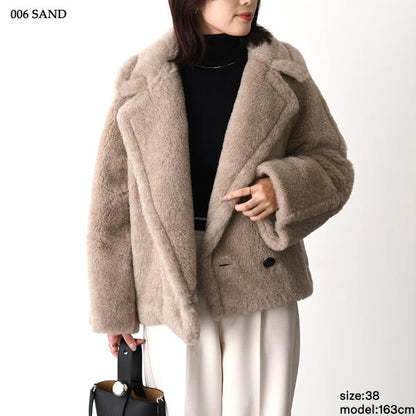 Max Mara CAMBUSA テディベア ショートケープ