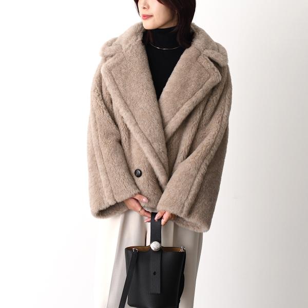 Max Mara CAMBUSA テディベア ショートケープ