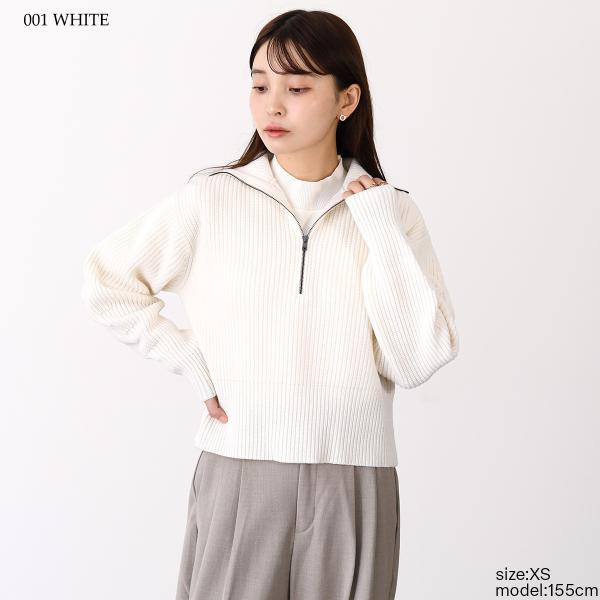 NADAR ウールカシミア ジップセーター