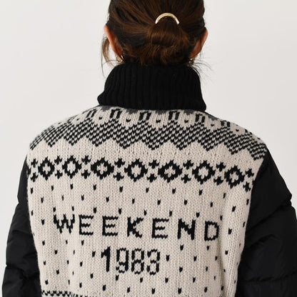 Weekend Max Mara NEUTRO ネウトロ ジャカード インサート ダウン ジャケット