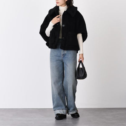 Max Mara NEWTERZO ニューテルツォ テディベア ケープ