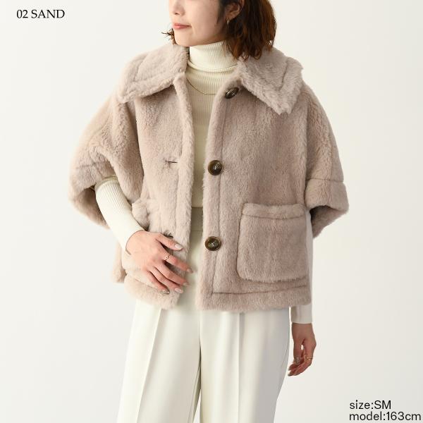 Max Mara NEWTERZO ニューテルツォ テディベア ケープ