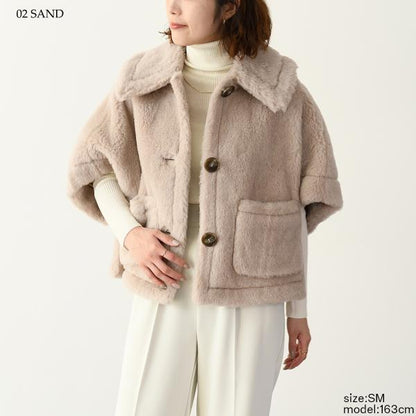 Max Mara NEWTERZO ニューテルツォ テディベア ケープ