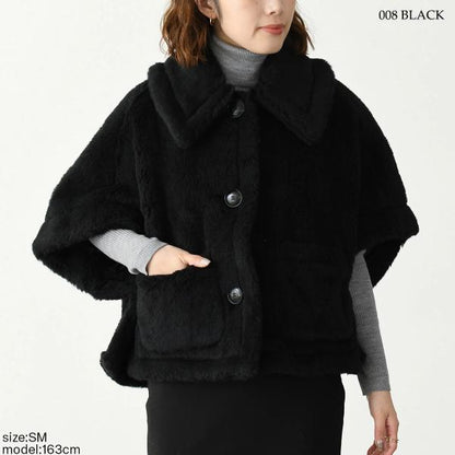 Max Mara NEWTERZO ニューテルツォ テディベア ケープ