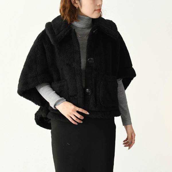 Max Mara NEWTERZO ニューテルツォ テディベア ケープ