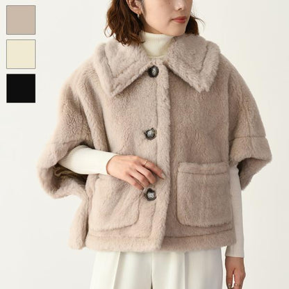 Max Mara NEWTERZO ニューテルツォ テディベア ケープ