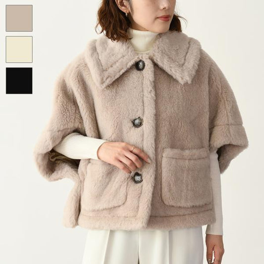 Max Mara NEWTERZO ニューテルツォ テディベア ケープ