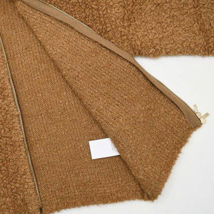 Max Mara Studio マックスマーラ ステゥディオ OGGETTI ブークレ ハイネックジップ カーディガン