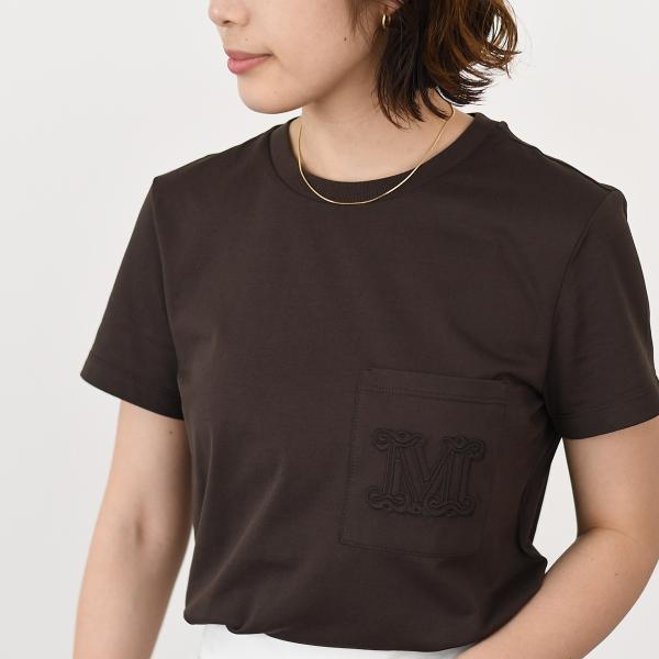 Max Mara PAPAIA1 ポケット付きコットンTシャツ