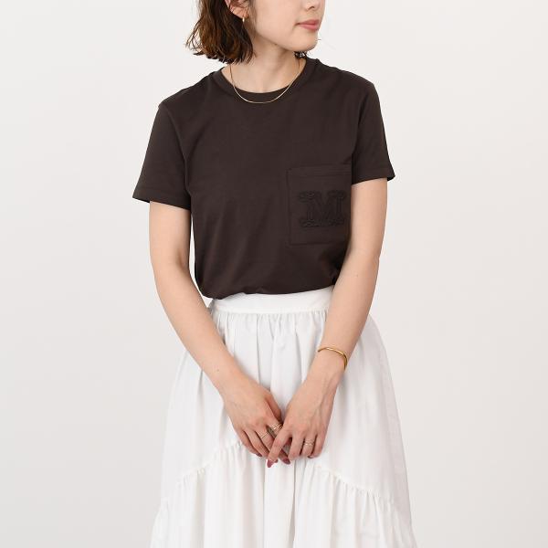 Max Mara PAPAIA1 ポケット付きコットンTシャツ