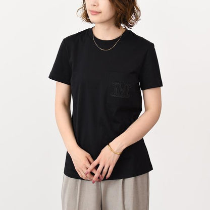 Max Mara PAPAIA1 ポケット付きコットンTシャツ