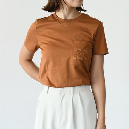 Max Mara PAPAIA1 ポケット付きコットンTシャツ