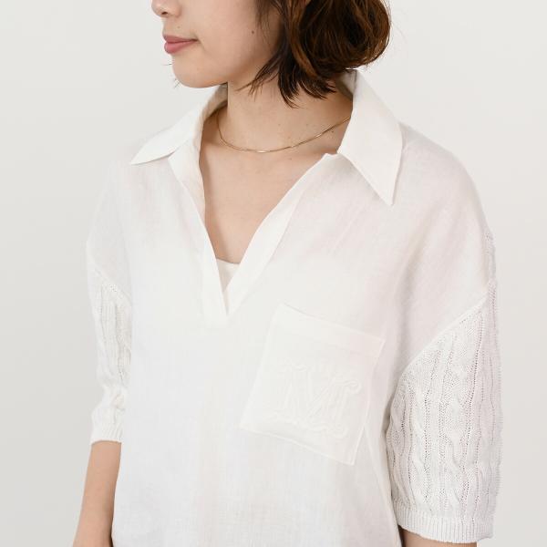 Max Mara マックスマーラ PAVIDI パヴィディ ピュア リネン ポロ ニット