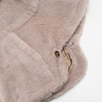 Max Mara マックスマーラ PETALO1 アルパカウール テディ ボクシーケープ