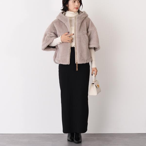 Max Mara マックスマーラ PETALO1 アルパカウール テディ ボクシーケープ