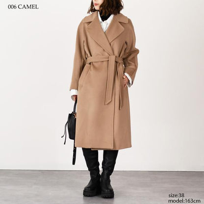 Weekend Max Mara RESINA レジナ ウール ブロード ダブルブレスト コート
