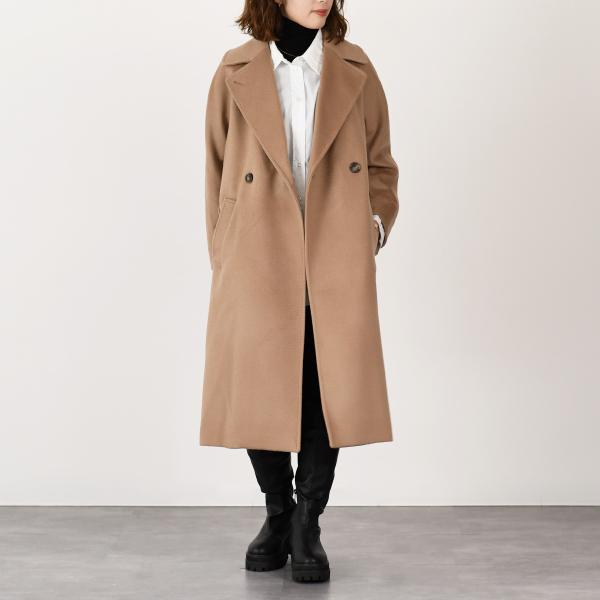 Weekend Max Mara RESINA レジナ ウール ブロード ダブルブレスト コート