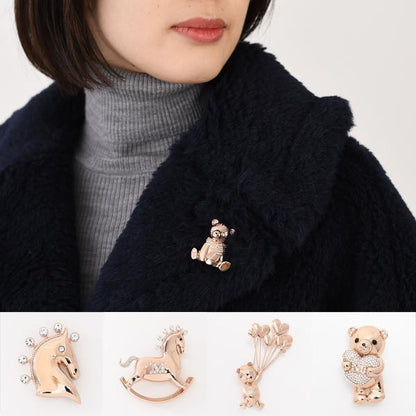 Max Mara SHINY シャイニー メタル ブローチ