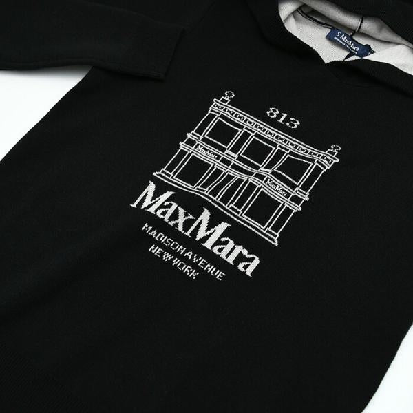 S Max Mara ULTIMO ウールニットフーディー